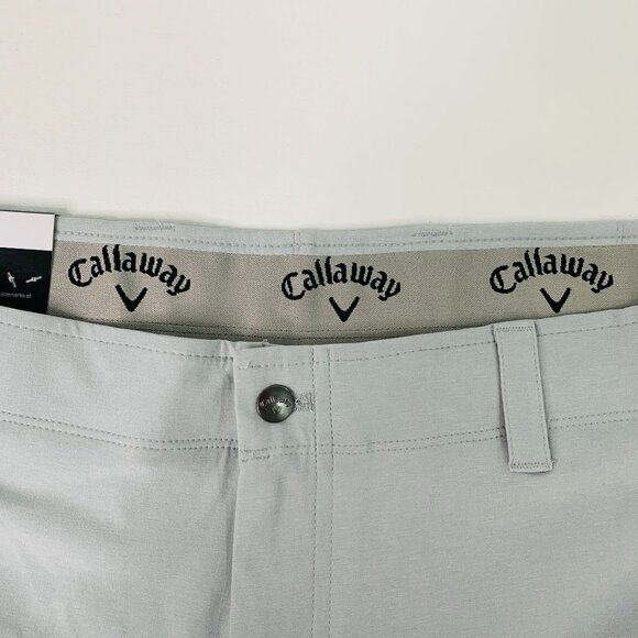 Callaway Men's 40 Shorts Flat Front Performance Golf Short Grey Gray 40 - Picture 9 of 9